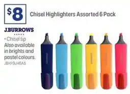 Officeworks J.burrows Chisel Highlighters Assorted offer