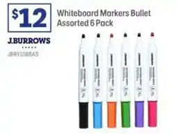 Officeworks J.burrows Whiteboard Markers Bullet Assorted offer