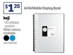 Officeworks Keji A4 Refillable Display Book offer