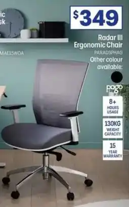 Officeworks Radar III Ergonomic Chair offer
