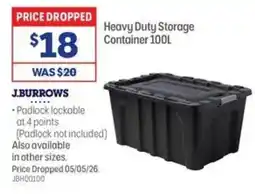 Officeworks Heavy Duty Storage Container offer