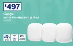 Officeworks Google Nest WiFi Pro Mesh WiFi 6E offer