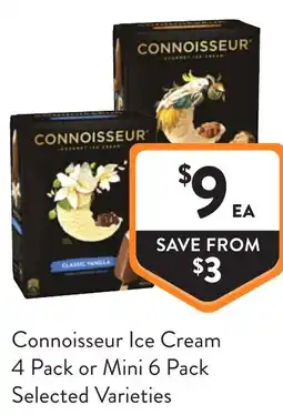 Foodworks Connoisseur Ice Cream or Mini offer