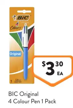 Foodworks Bic original 4 colour pen offer