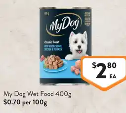 Foodworks My Dog Wet Food offer