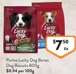 Foodworks Purina Lucky Dog Bones Dog Biscuits offer