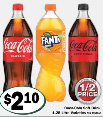 Coca Cola Soft Drink Varieties