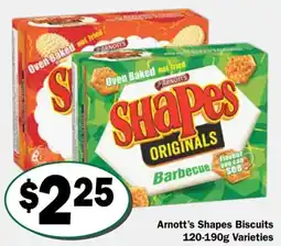 Friendly Grocer Arnotts Shapes Biscuits Varieties offer