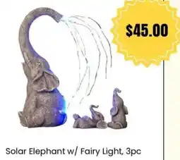 Cheap as Chips Solar Elephant w/ Fairy Light offer