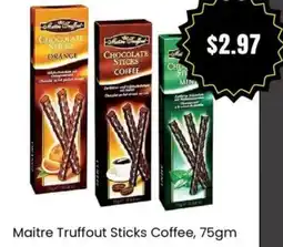 Cheap as Chips Maitre Truffout Sticks Coffee offer
