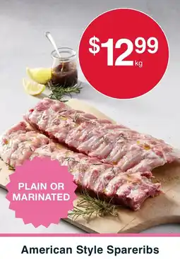 Australian Butchers Store American Style Spareribs offer