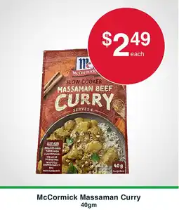Australian Butchers Store McCormick Massaman Curry offer