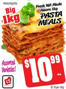 Farmer Jack's Fresh wa made amore pasta meals offer