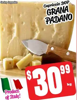 Farmer Jack's Capriccio dop grana padano offer