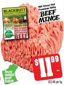 Farmer Jack's Wa grass fed premium beef mince offer