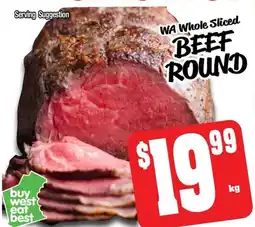 Farmer Jack's Wa whole sliced beef round offer