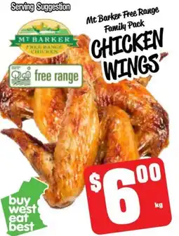Farmer Jack's Mt barker free range family pack chicken wings offer