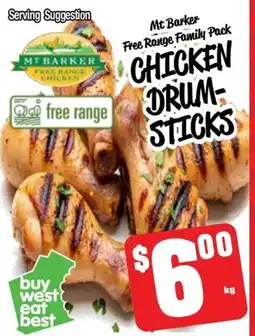 Farmer Jack's Mt barker free range family pack chicken drum sticks offer