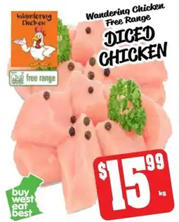 Farmer Jack's Wandering chicken free range diced chicken offer