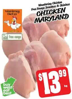 Farmer Jack's Wandering chicken free range boneless & skinless chicken maryland offer