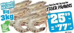 Farmer Jack's Shark bay wa large raw tiger prawns offer