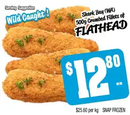 Farmer Jack's Shark bay wa crumbed fillets of flathead offer