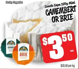 Farmer Jack's South cape mini camembert or brie offer