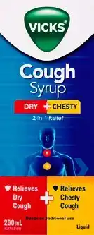 Discount Drug Stores Vicks 2 in 1 Relief For Dry + Chesty Cough offer