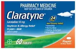 Discount Drug Stores Claratyne Hayfever & Allergy Relief 60 Tablets offer