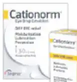 Discount Drug Stores Cationorm Preservative Free Eye Drops x 30 Vials offer