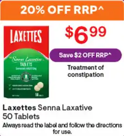 Discount Drug Stores Laxettes Senna Laxative 50 Tablets offer
