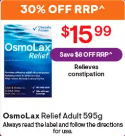 Discount Drug Stores OsmoLax Relief Adult offer
