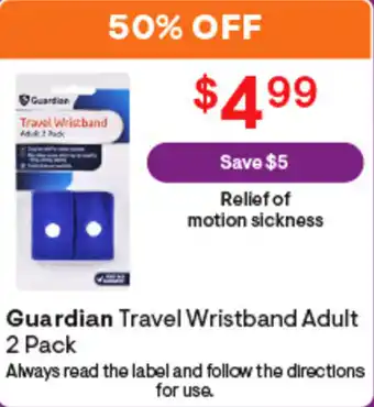 Discount Drug Stores Guardian Travel Wristband Adult offer