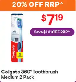 Discount Drug Stores Colgate 360° Toothbrush Medium offer