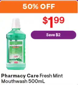 Discount Drug Stores Pharmacy Care Fresh Mint Mouthwash offer