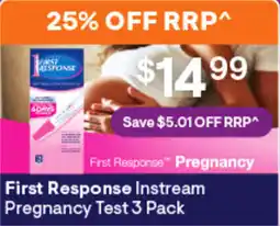 Discount Drug Stores First Response Instream Pregnancy Test offer