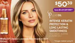 Discount Drug Stores Wella SP Classic Luxeoil Reconstructive Elixir offer