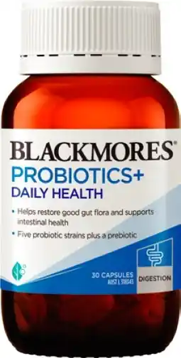 Discount Drug Stores Blackmores Probiotics+ Daily Health 30 Capsules offer