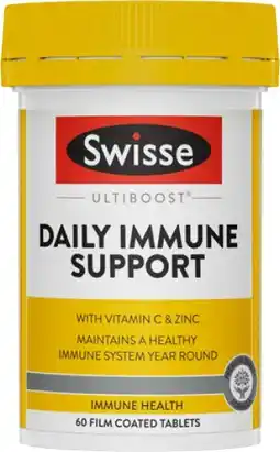 Discount Drug Stores Swisse Ultiboost Daily Immune Support 60 Tablets offer