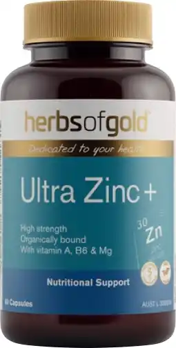 Discount Drug Stores Herbs of Gold Ultra Zinc + 60 Capsules offer