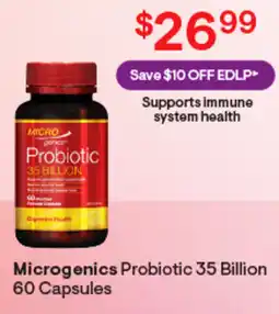 Discount Drug Stores Microgenics Probiotic 35 Billion 60 Capsules offer