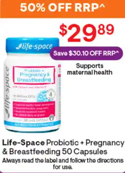 Discount Drug Stores Life-Space Probiotic + Pregnancy & Breastfeeding 50 Capsules offer