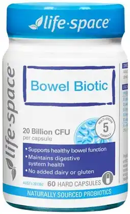 Discount Drug Stores Life-Space Bowel Biotic 60 Capsules offer