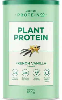 Discount Drug Stores Bondi Protein Co Plant Protein French Vanilla Flavour offer