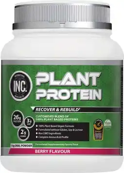 Discount Drug Stores INC Plant Protein Berry Flavour Powder offer