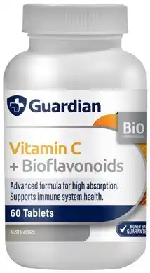 Discount Drug Stores Guardian Vitamin C + Bioflavonoids 60 Tablets offer
