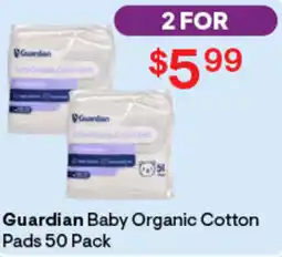 Discount Drug Stores Guardian Baby Organic Cotton Pads offer