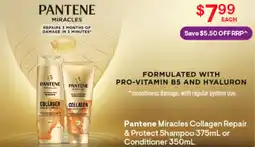 Discount Drug Stores Pantene Miracles Collagen Repair & Protect Shampoo or Conditioner offer