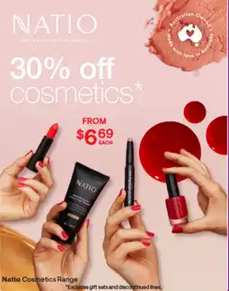 Discount Drug Stores Natio Cosmetics Range offer