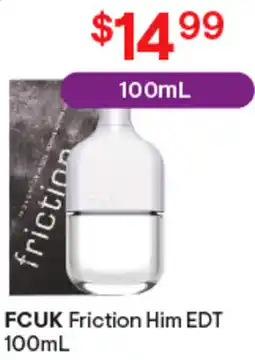 Discount Drug Stores Fcuk friction him edt offer